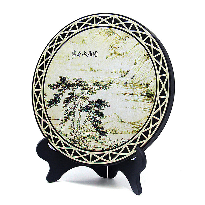 德寶城炭雕擺件 富春山居圖，藝術(shù)與環(huán)保的完美交融